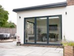 A home with aluminium bifold doors.